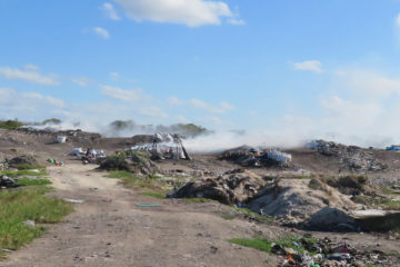 Mülldeponie auf der Halbinsel Yucatán, Mexiko